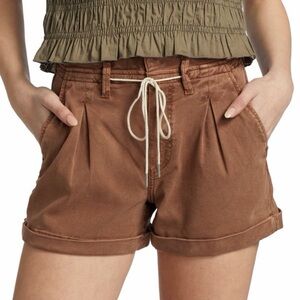PAIGE Carly Pleated Shorts Size 27